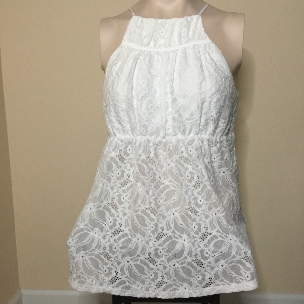BCBGMaxAzria lace halter